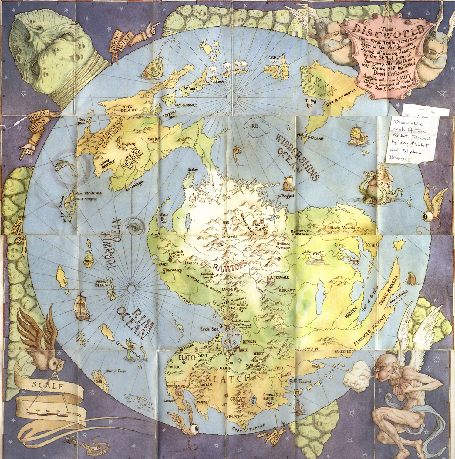 Общая карта Плоского Мира 
