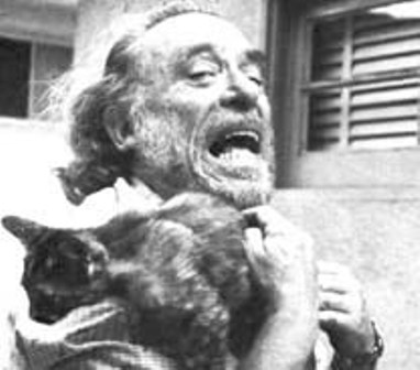 Чарльз Буковски с котиком