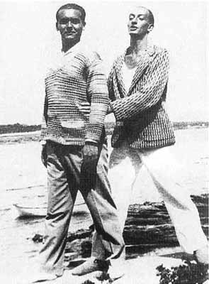 Сальвадор Дали и Федерико Гарсиа Лорка в Порт-Льигате - 1927 г.