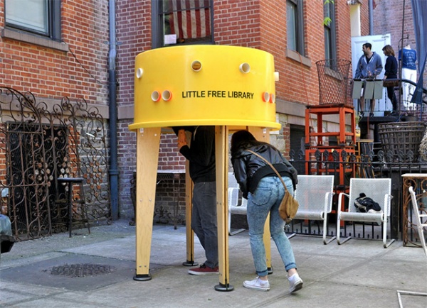 дизайнеры студии Stereotank создали Little Free Library на Манхэттене
