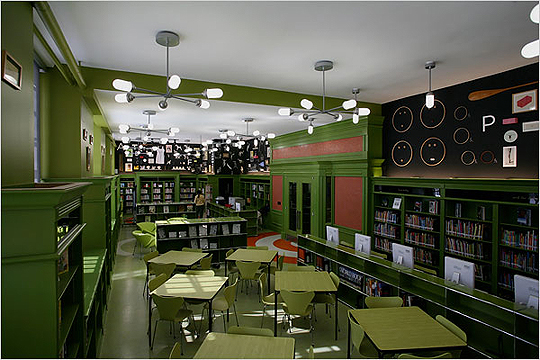 Школьная библиотека в Нью-Йорке