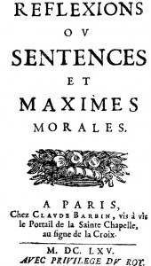 "Максимы" Ларошфуко в издании 1665 года