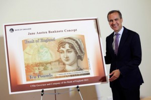 Джейн Остин, Джейн Остин на купюрах, Джейн Остин на банктонах, Джейн Остин портрет, Банк Англии