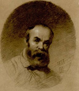 Тарас Шевченко (1814 – 1861). Автопортет, написанный в Нижнем Новгороде, 1857 год