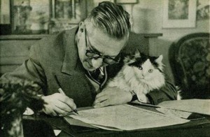 Жан-Поль Сартр и его кот по имени Ничто