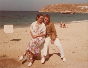 Габриэль Гарсиа Маркес с женой Мерседес на острове Крит