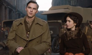 Nicholas Hoult as JRR Tolkien and Lily Collins as his wife Edith in Tolkien